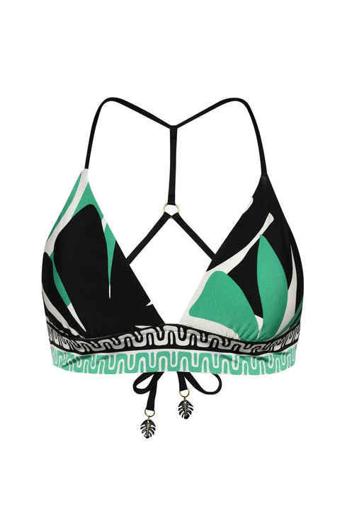 Sunshine 79 Monstera Banded Triangle Top